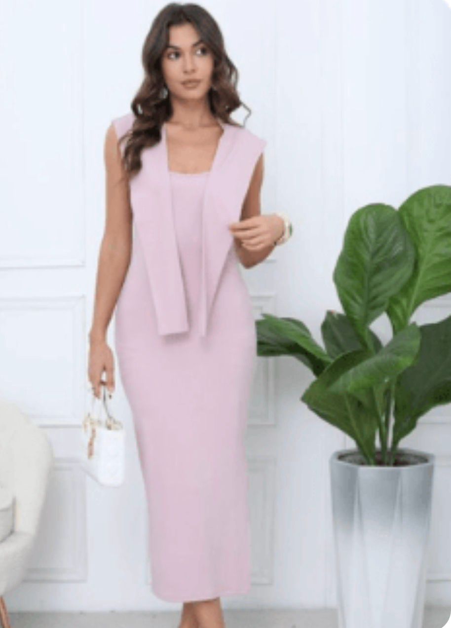 Vestido de malha com lantejoulas